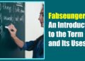 Fabseungers: An Introduction to the Term and Its Uses